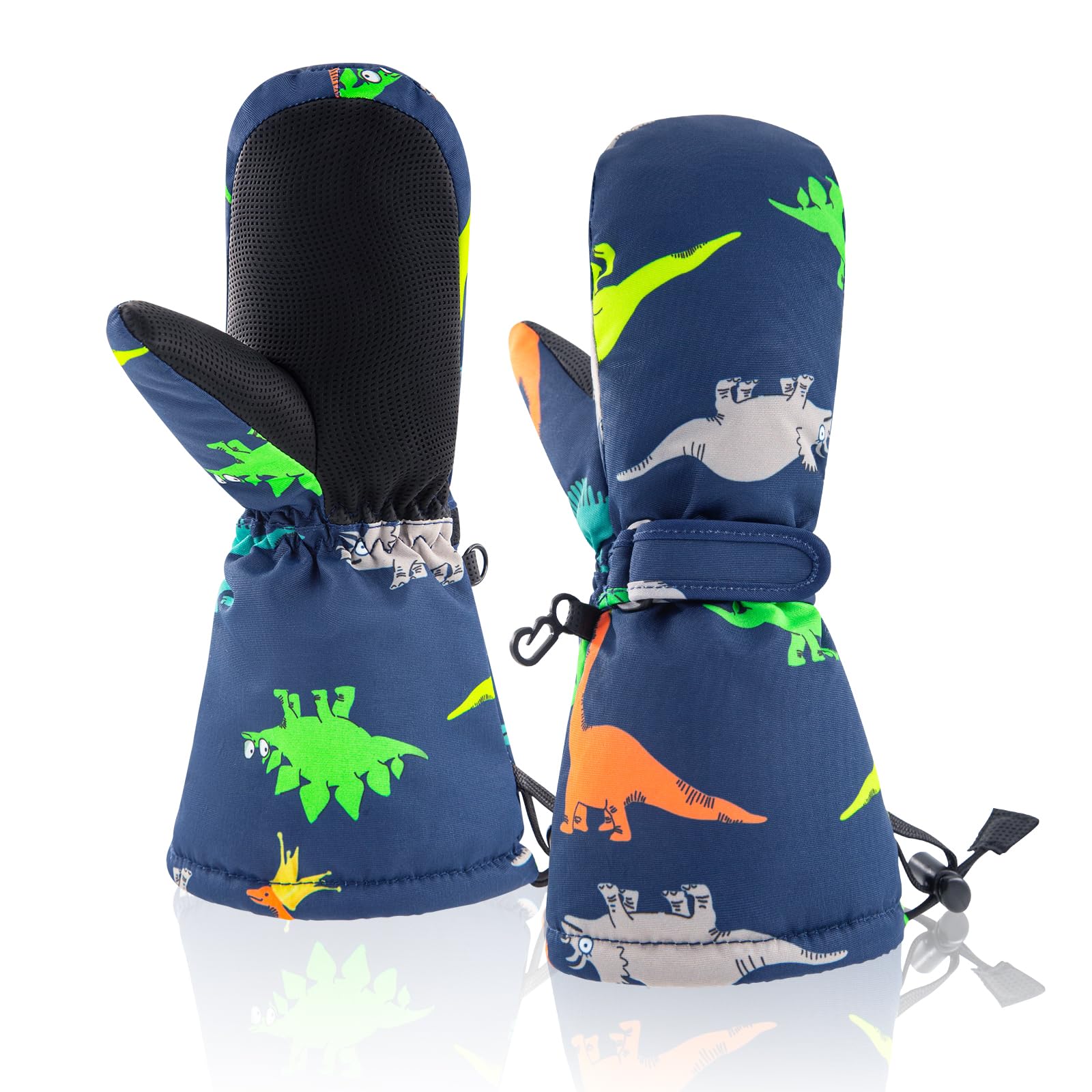 BAVST Winter Kids Waterproof Gloves for Boys Girls Snow Ski Toddler Baby Mittens Outdoor for Infant Teens 1-5T