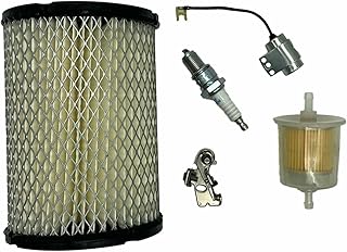RELIANCE Golf Cart Tune Up Kit Compatible with Columbia Par Car and Harley Davidson 1971-1981 Gas Golf Carts | Includes Air Filter, Fuel Filter, Spark Plug, Point, Condenser | Engine Maintenance Kit