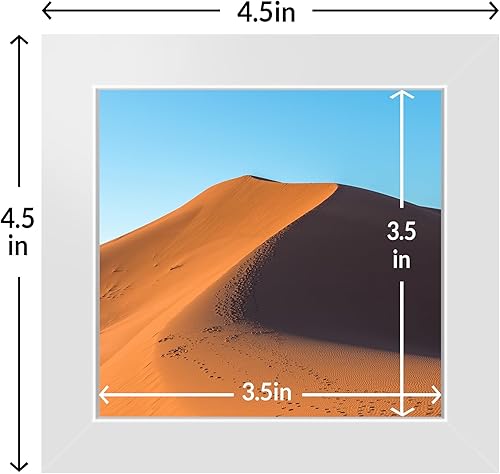 Miniatura 3 de LaVie Home Juego de 10 portarretratos de 4 x 4 pulgadas, color blanco, para fotos de 4 x 4, collage de marcos de fotos para galería de pared o