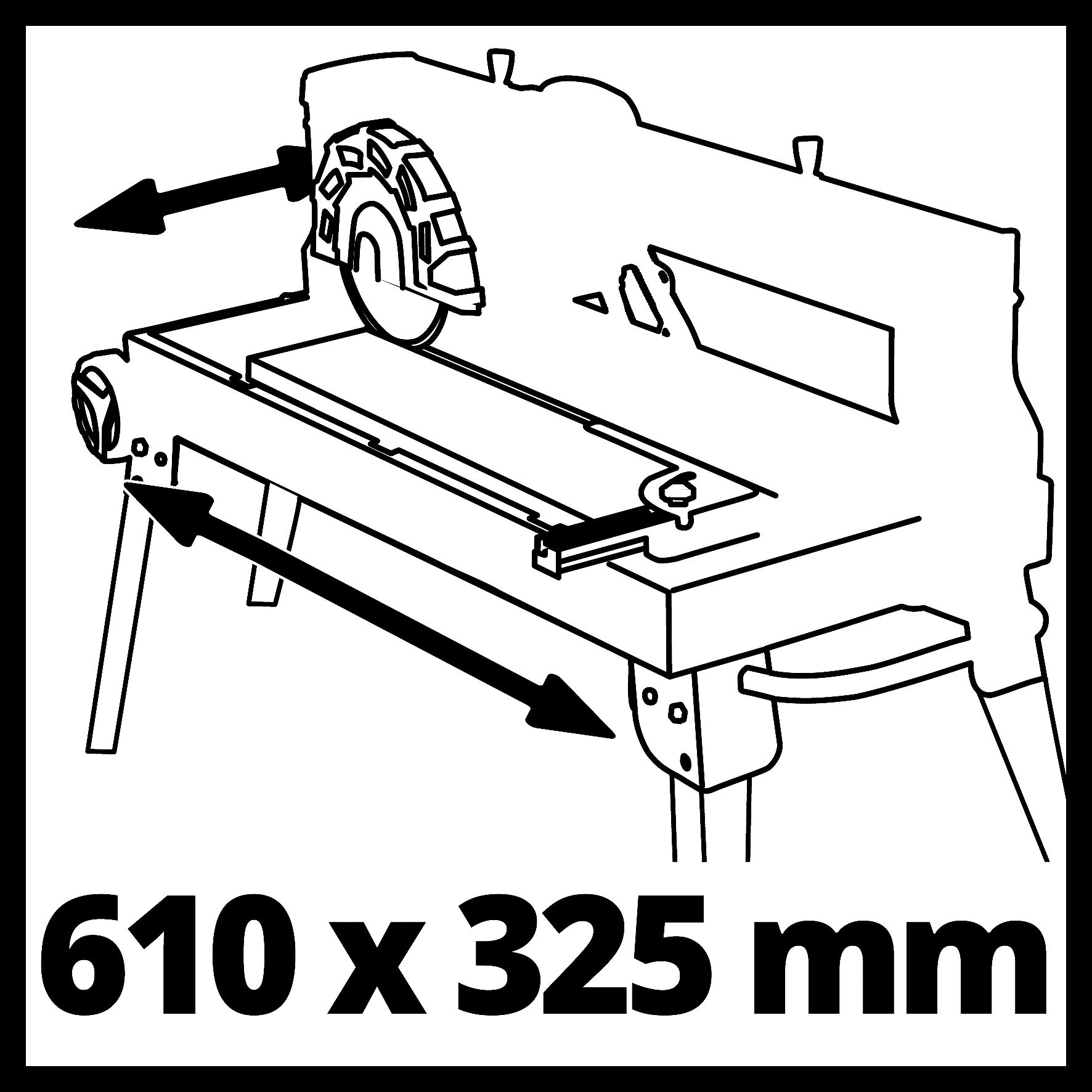 Einhell TE-TC 620 U Radial-Fliesenschneidmaschine 800 W