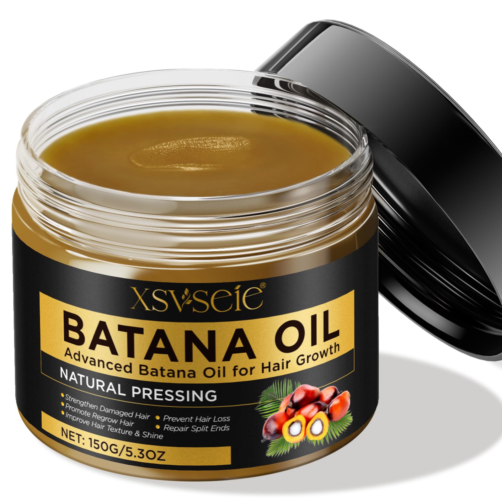 Batana Oil for Hair Growth Dr Sebi Raw Batana Oil, Batana Hair Oil, Prevent Hair Loss