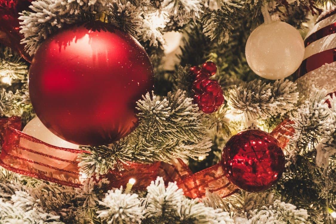 Kerstballen voor boom | 100 stuks witte seizoensdecoraties