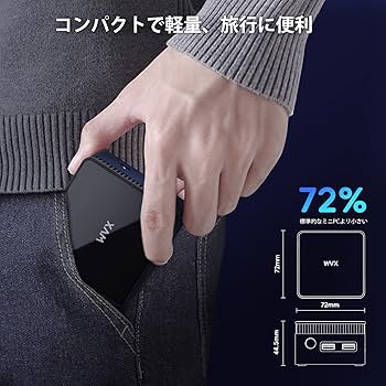 Amazon.co.jp: WVX ミニpc 第12世代 Alder Lake-N100 最大3.4GHz