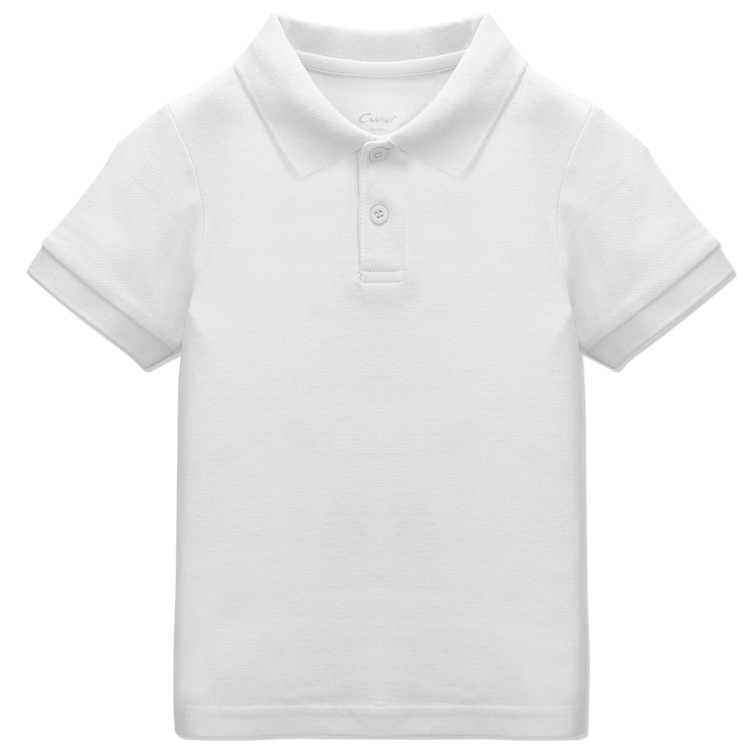 CUNYI Polo para Niños Camiseta de Uniforme Escolar Algodón para Chico Camisetas de Manga Corta
