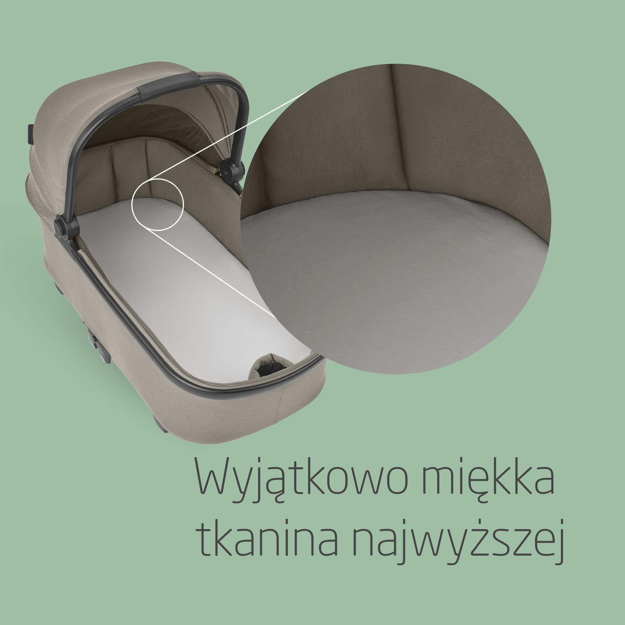 Maxi-Cosi Organiczne prześcieradła do gondoli, Do wszystkich gondoli Maxi-Cosi, Zestaw 2-w-1, Prześcieradła 100% z bawełny organicznej, Uniwersalne, Tkaniny premium, Do prania w pralce, Białe