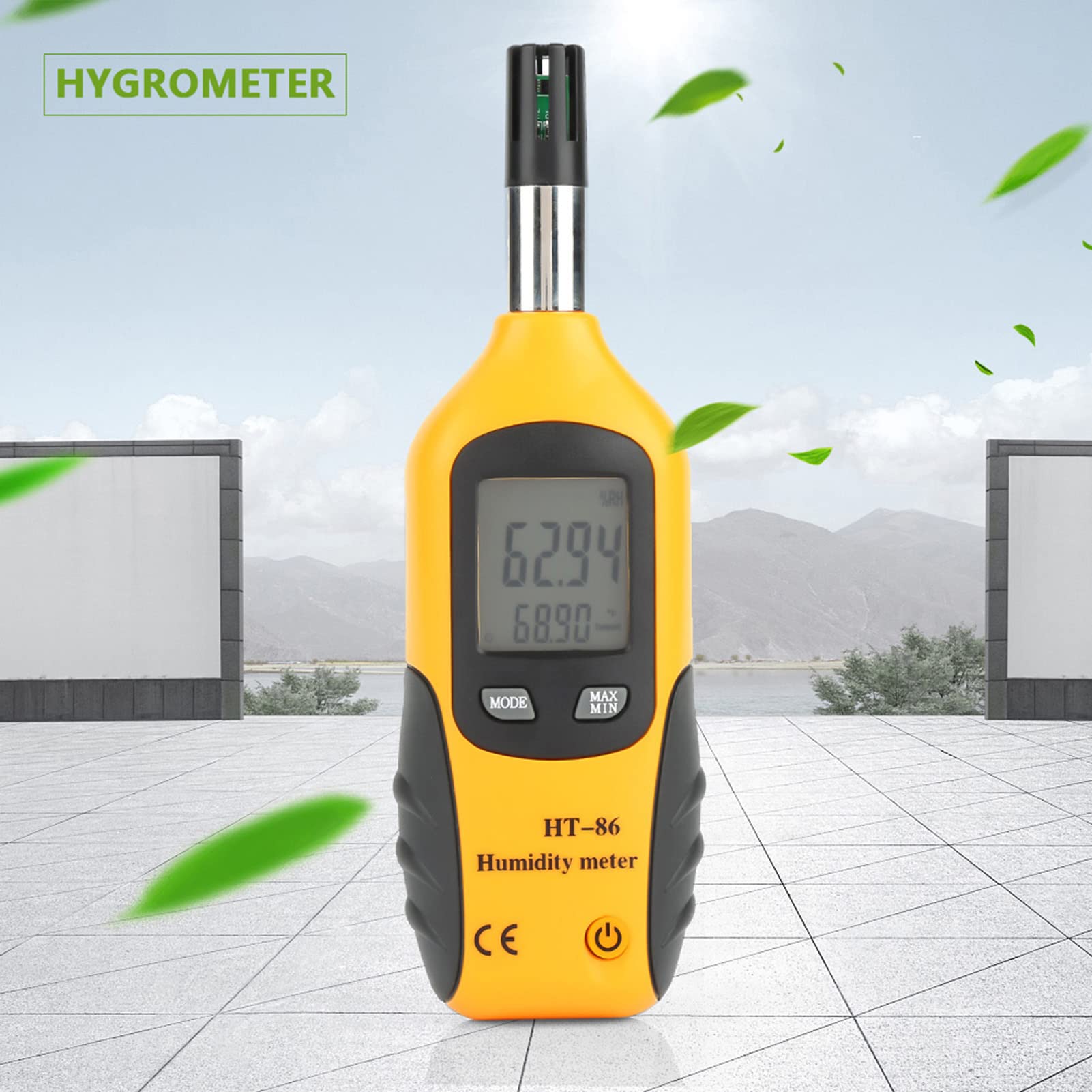 Termómetro Higrómetro Digital de 3 Piezas para Temperatura Precisa de Bulbo Húmedo Medición de Humedad Ideal Tiempo de Respuesta Rápido Portátil con Retroiluminación LCD para