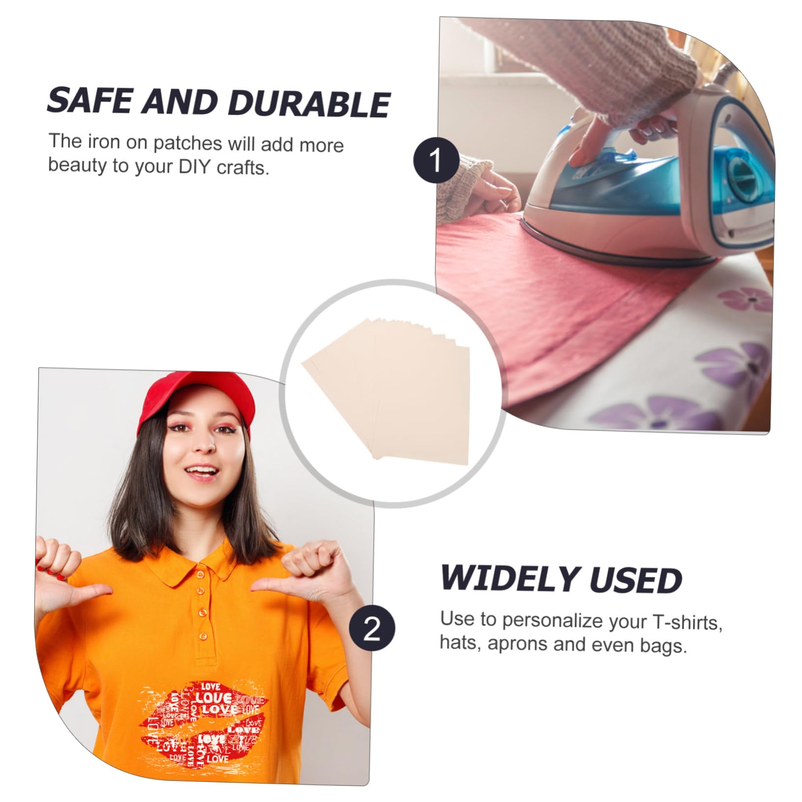 HOMSFOU 100 Blatt Sublimationspapier Aufbügeln Schnelltrocknend Hitzebeständig für Diy T Shirts Kissen Tassen und Textilien Vielseitig Einsetzbar für Designs