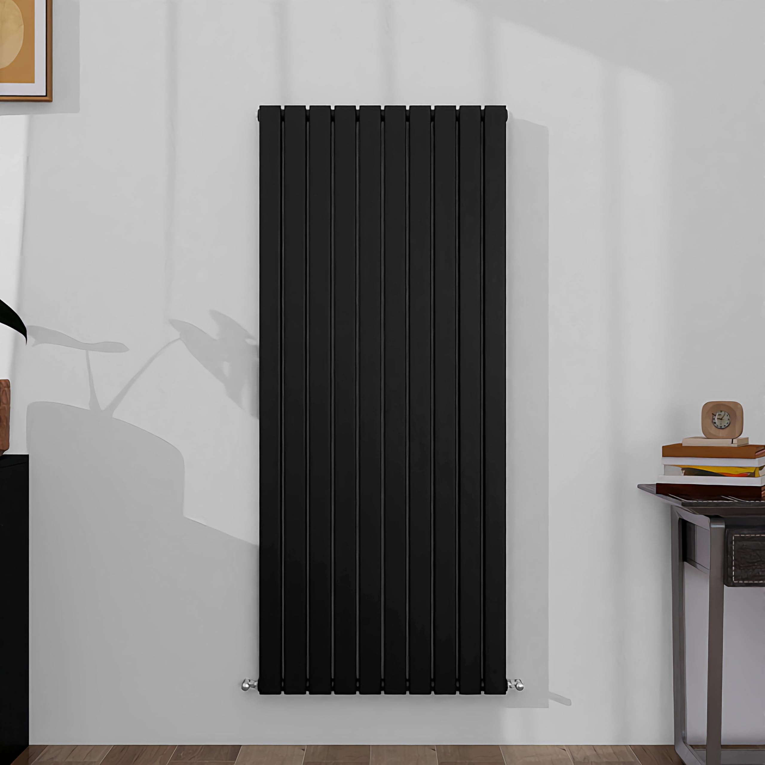 Sline Sanitary Black 1600X680mm Vertical Radiator Double Modern Flat Panel Central Heating Radiator