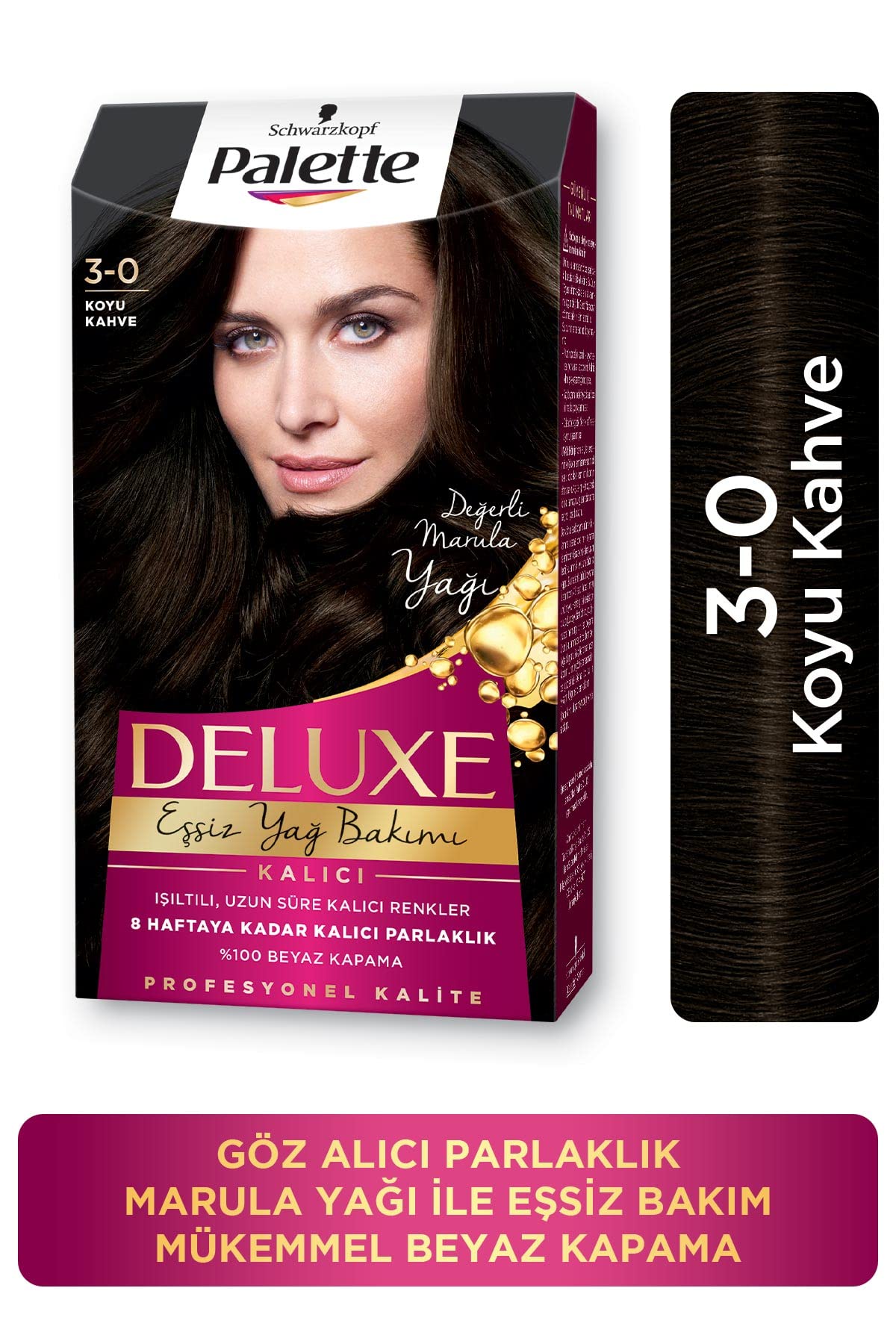 Palette Deluxe 3-0 Koyu Kahve 50 Saç Boyası