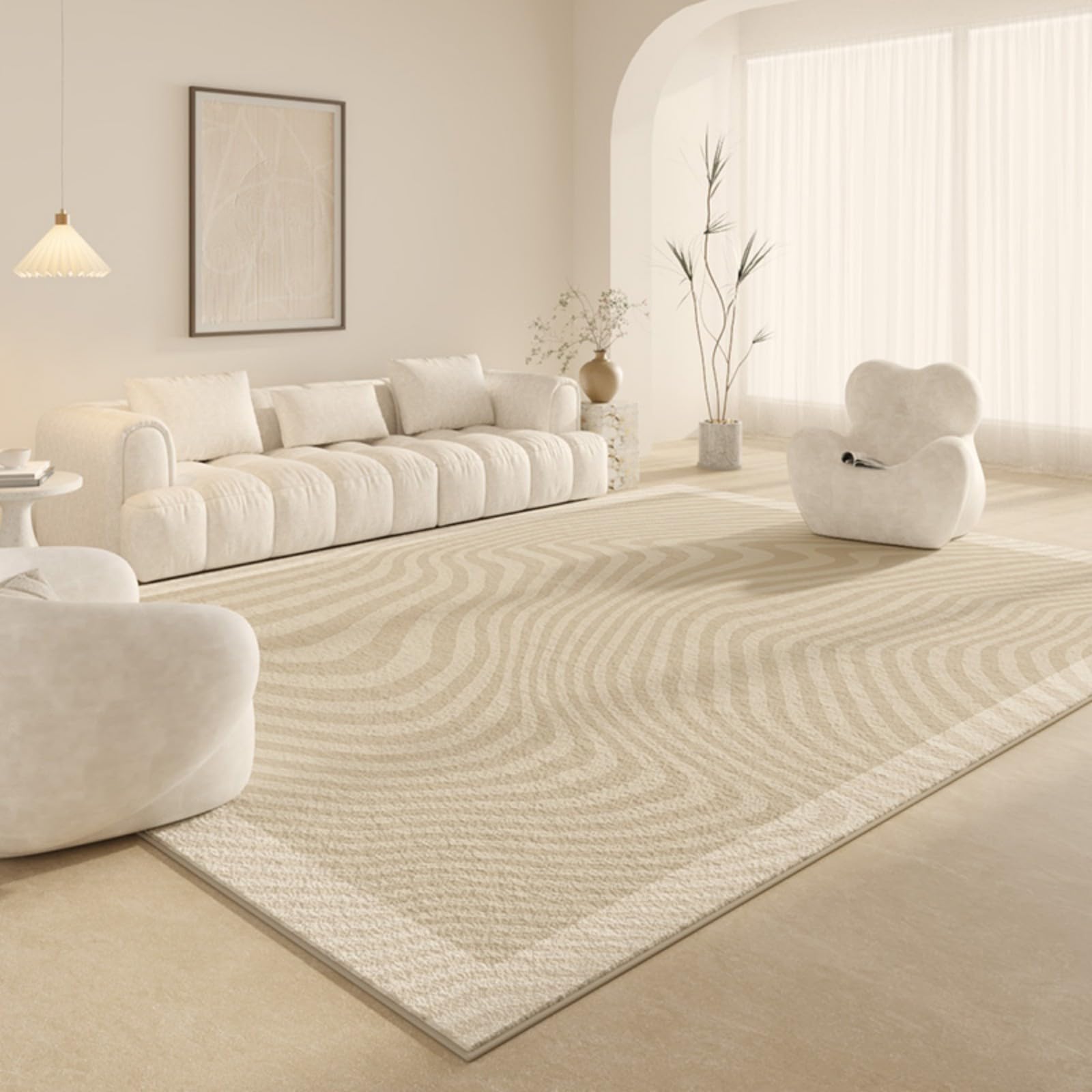 Tapis de salon moelleux 80x160 lavable fini le sol froid en chambre