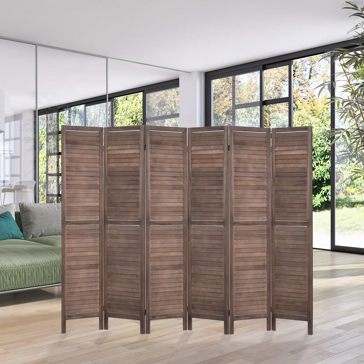 Buy 5.6 ft. Tall 16" Wide Wood Room Divider, Room Divider