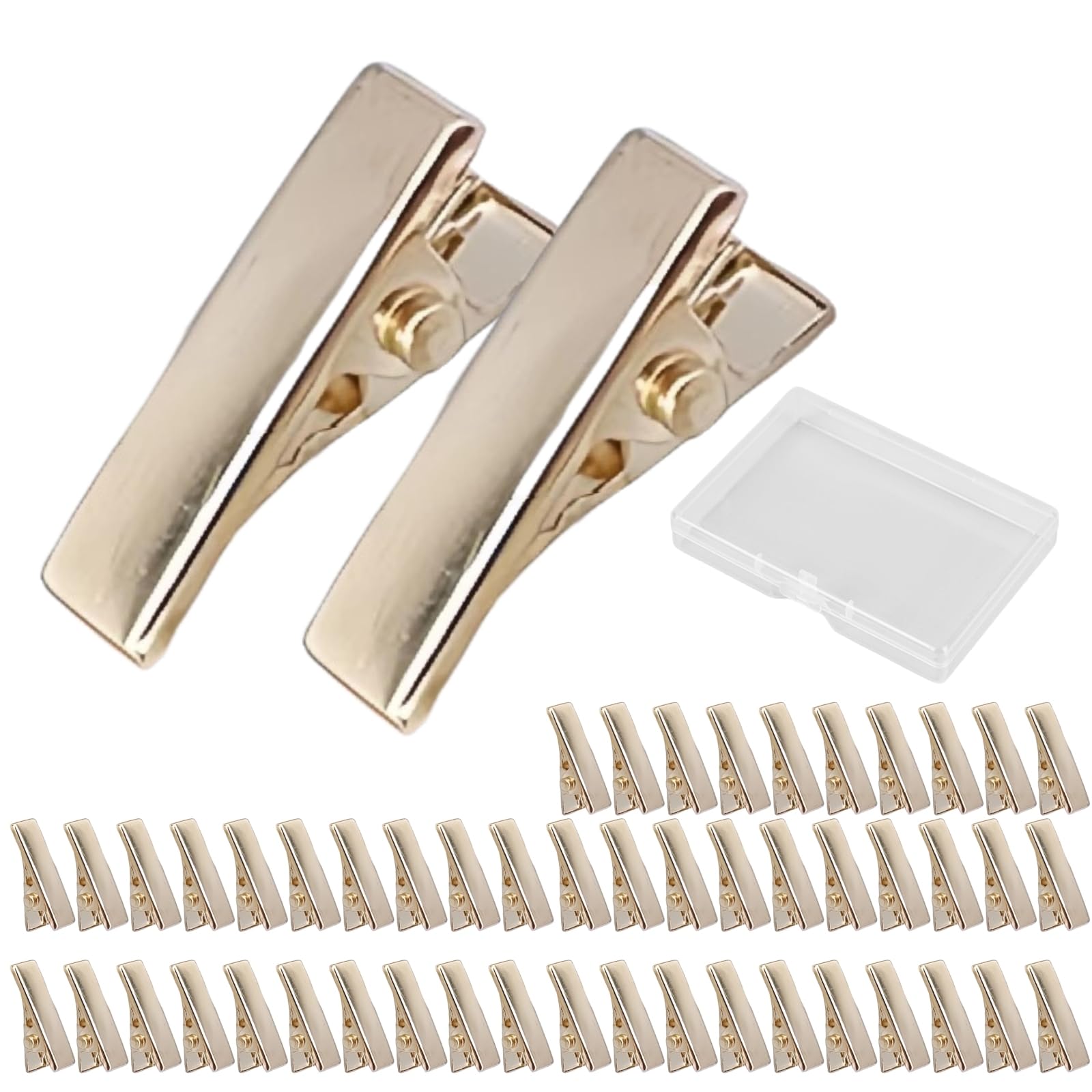 Amazon.co.jp: ヘアクリップ 約50個入り DIY ヘアピン 髪留め 金具