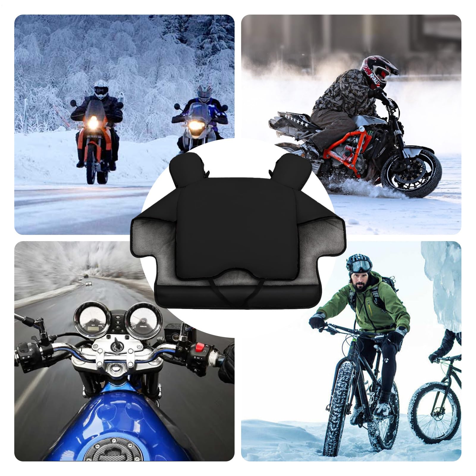 Trapunta per parabrezza scooter – 120 cm copertura per moto, grembiule | riscaldato, protezione termica resistente alle intemperie | scudo isolante per le gambe per veicoli elettrici biciclette per