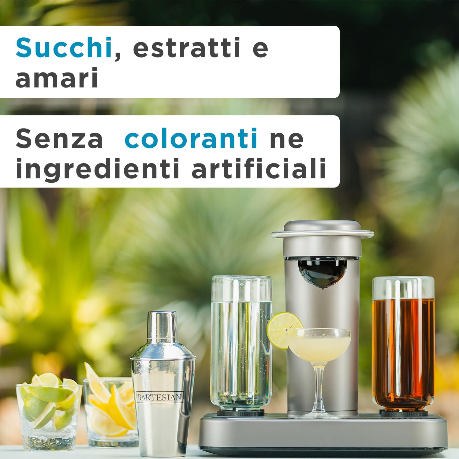 Bartesian Mix per Espresso Martini - Capsule per Cocktail a Base di Vodka - Set di 8 Capsule Analcoliche - Ingredienti per Preparazione Cocktail
