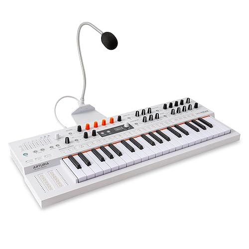 Arturia MiniFreak 37 Key Polyphonic 6-Voice Hybrid Synthesizer Keyboard (White, MiniFreak Vocoder) - MiniFreak Vocoder - White