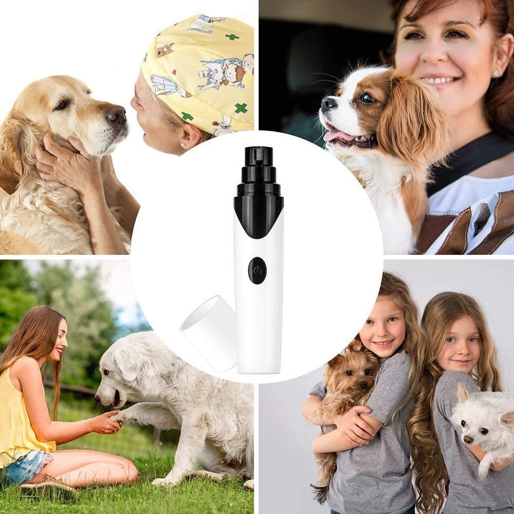 Molinillo de clavo for perros □ Patas suaves y indoloras, guarnición, recorte, conformidad y alisado for pequeños perros medianos y grandes, gatos, conejos y aves, disponible y recargable, incluy