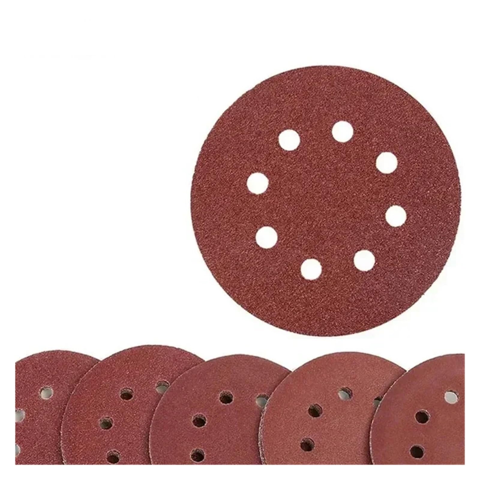 Dischi abrasivi da 80 pezzi/5 pollici, grana 600-2000, carta vetrata ad anello for levigatrice orbitale casuale Per levigatrici(Red-p1200)
