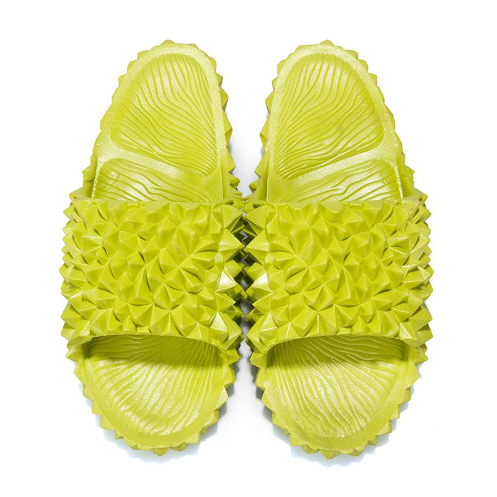 TOMYEUSWomen's Slippers Summer Sandals Home Indoor Durian Slippers Sandals for Women Novelty Flip Flops Soft Comfortable for Indoor Outdoor Shower Shoes (Color : Grass Green, Shoe Size : 38-39 24.5cm)