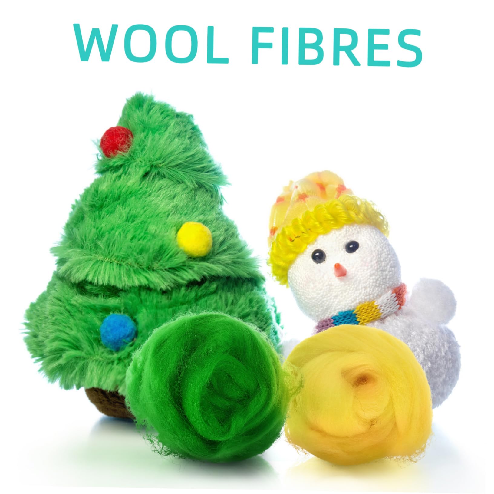 STOBOK Nadelfilzwolle DIY Wollroving Garn Zum Filzen Bastelwolle Wollfilzgarn Für Anfänger Und Fortgeschrittene Filzbastelbedarf