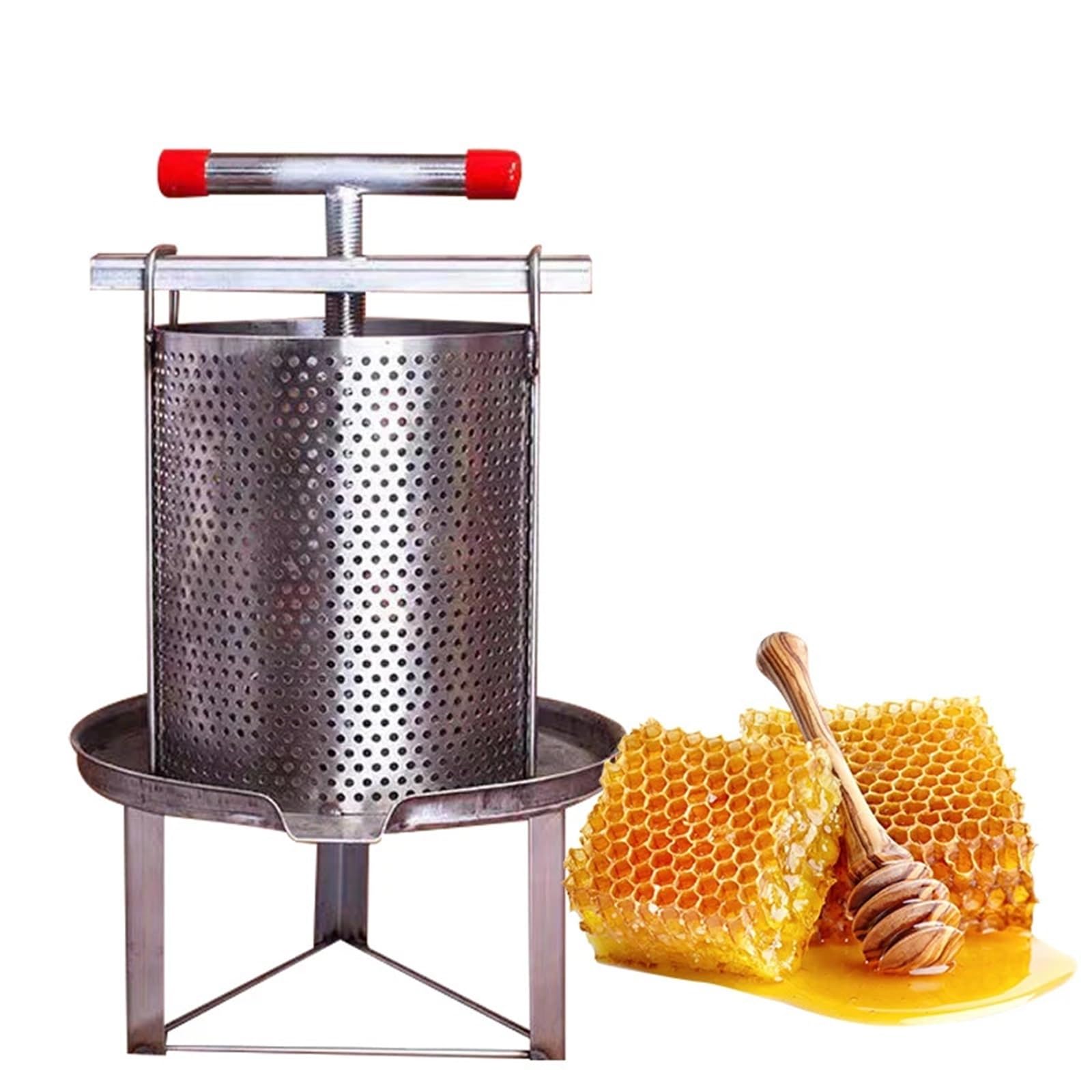 Equipo de apicultura pequeño, máquina procesadora de cera de abejas, extractor manual de miel