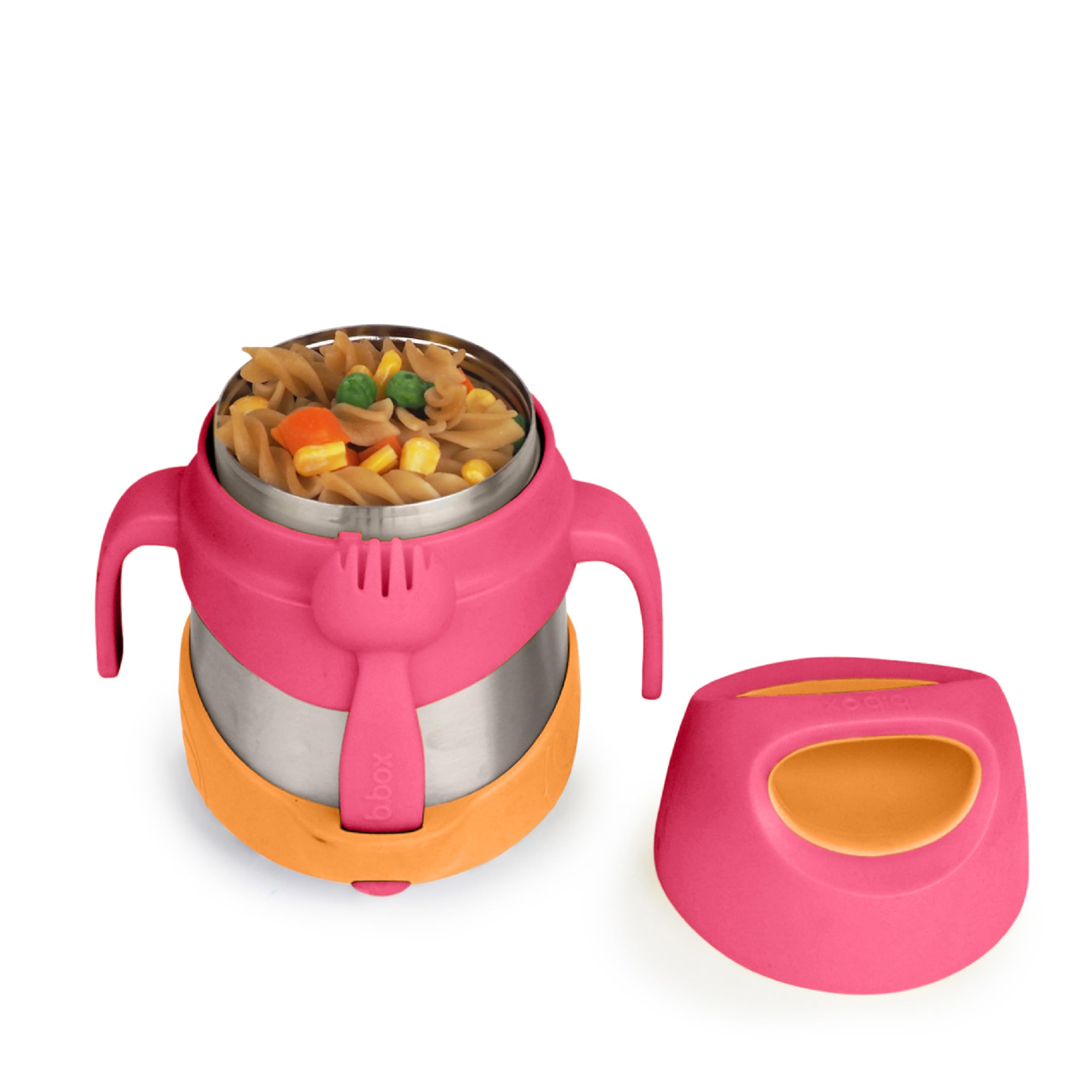 b.box Thermos für Lebensmittel und Heiß, isoliert, für Kinder, Thermobox für warme Mahlzeiten, Edelstahl, doppelwandig, hält Lebensmittel kühl oder warm, 335 ml