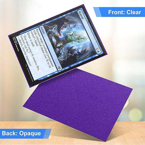 Miniatura 6 de Fundas para tarjetas para MTG, 300 fundas de tarjeta estándar de ajuste perfecto para tarjetas de intercambio, tarjetas deportivas, tarjetas de