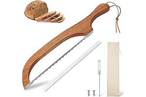 Bread Slicer for Homemade Bread- Premium Stainless Steel Bread Knife for Precise Cutting