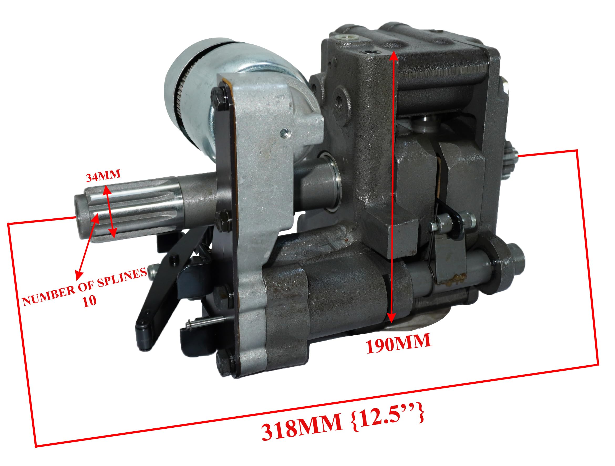 AEspares Pompa hydrauliczna kompatybilna z ciągnikiem Massey Ferguson 35 65 765 FE35-35X-65x 184773M93