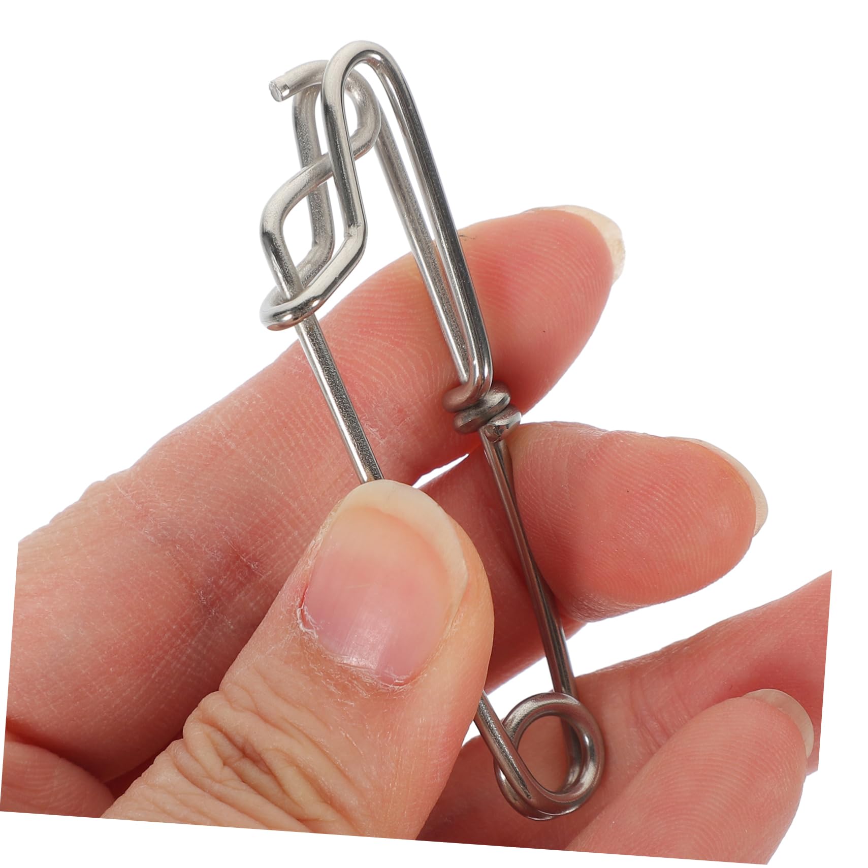 BESTonZON Anstecker Fisch Edelstahl Silber