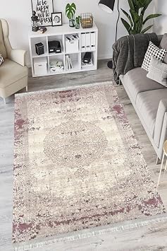 Prezzo Klasik Punto Kaymaz Dot Tabanlı Yıkanabilir Antibakteriyel Dijital Baskı Klasik Halı Yolluk, KS-3016C-PNT-100X150