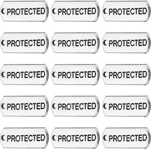 PATIKIL Dije de palabra, 20 piezas de mini dije de palabra, grabado a granel, vintage, metal, notas, diseñador, bricolaje, para hacer joyas,