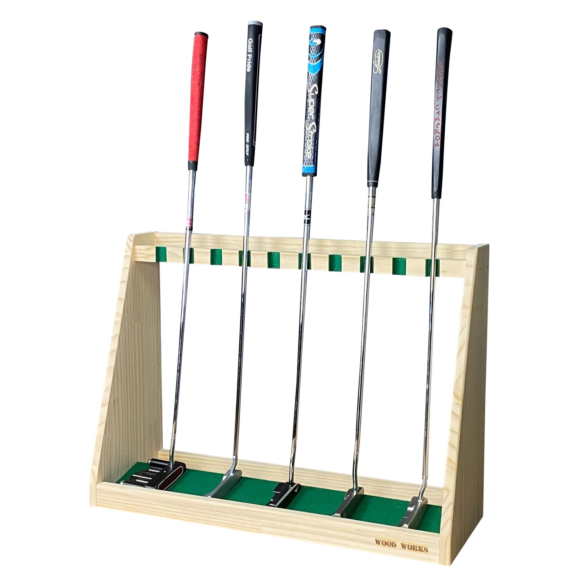Amazon | 日本製 ゴルフクラブスタンド パター10本用 【色：ナチュラル