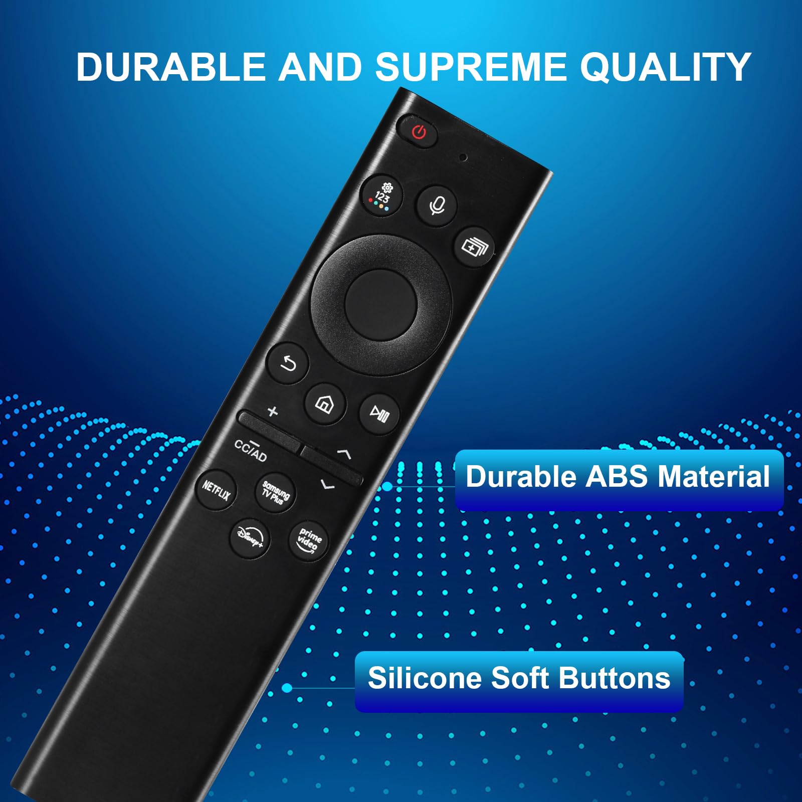 Télécommande vocale de rechange compatible avec Samsung-Smart-TV-Télécommande de remplacement Smart Curved Frame QLED LCD 8K 4K TV