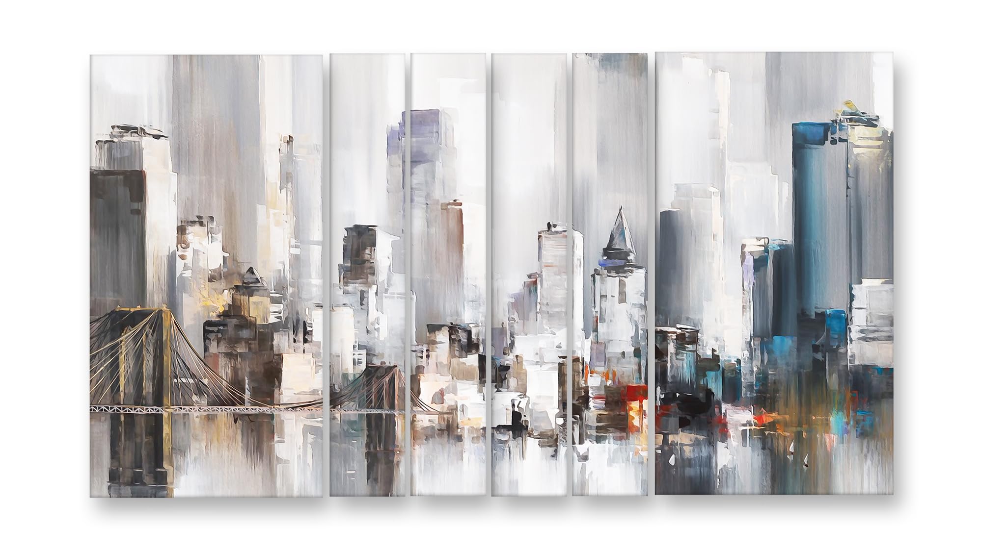 Casperme Designer Modern Art Concept Grill Big Size Wall Painting for Living Room, Bedroom, Hotels and Offices, Decorative Art Prints with Sparkle Effect (Multicolour - 60 x 36 inches)