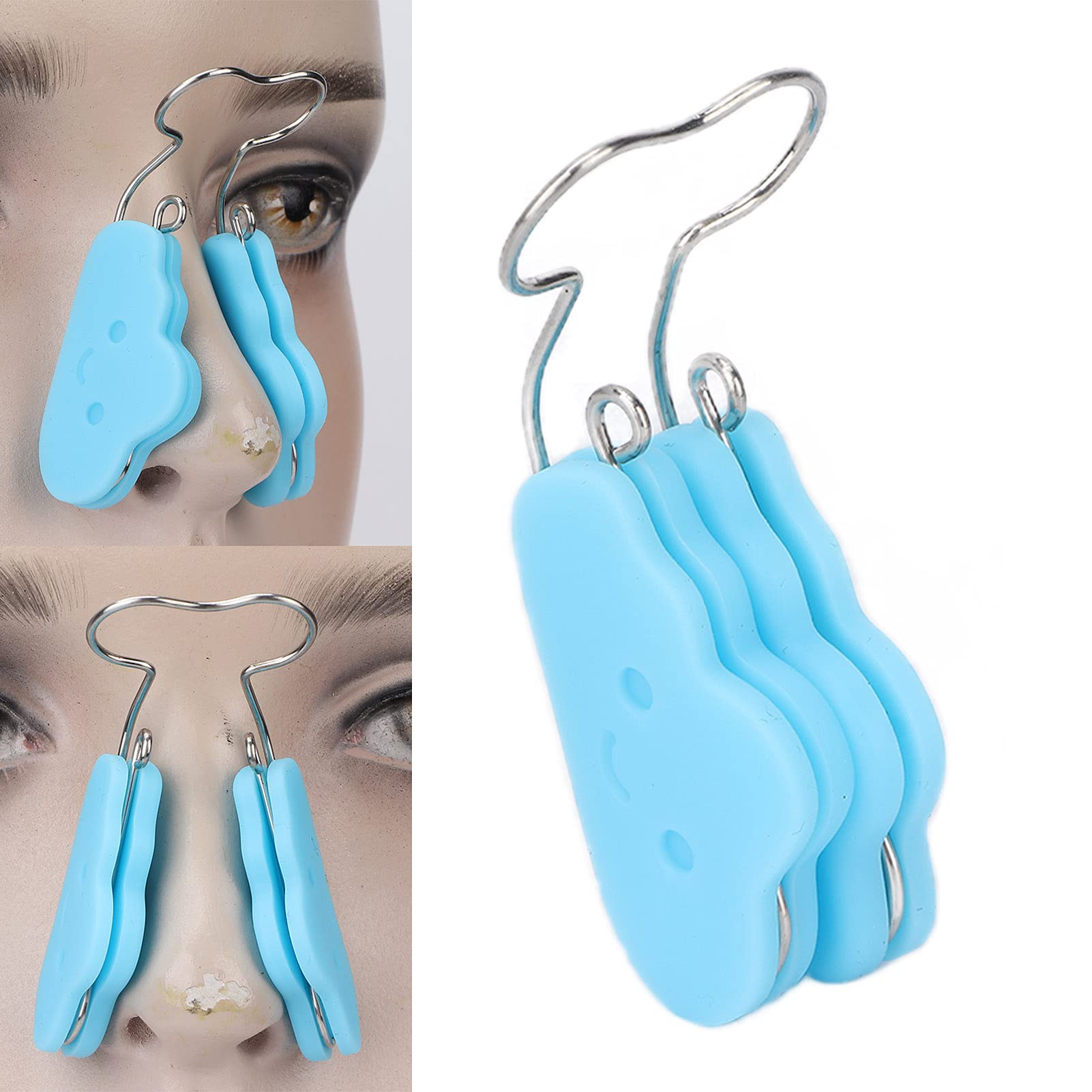 Correcteur de pont de nez, pince-nez réglable en acier inoxydable, silicone non toxique pour la maison des adultes