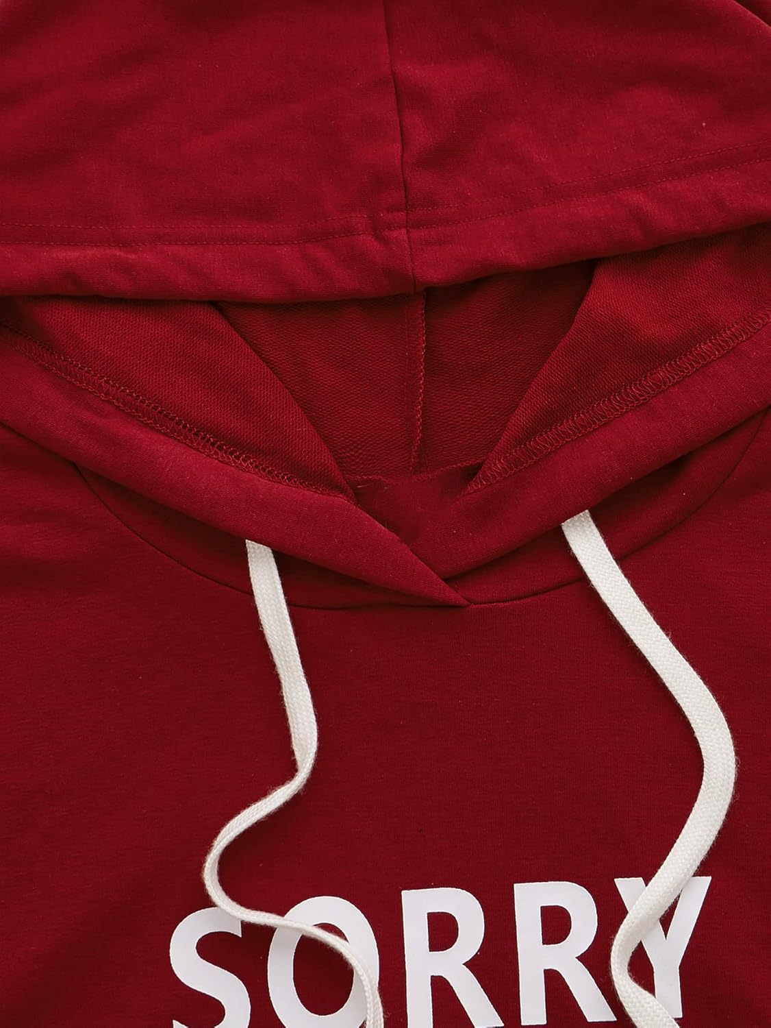 SweatyRocks Sweatshirt Women's Pullover Sweatshirt Hoodie X-Small Red