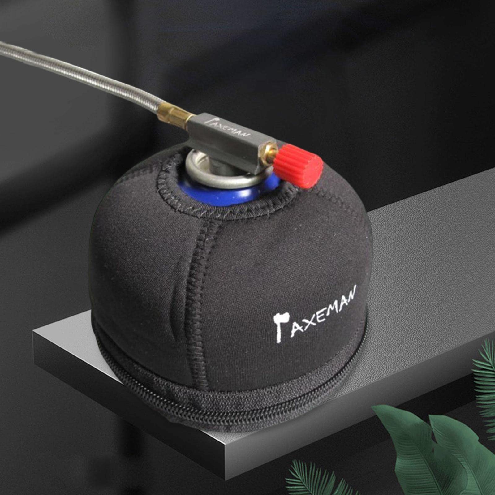 DYNWAVE Outdoor Camping Canister Flat Gas Cylinder Tank Blk