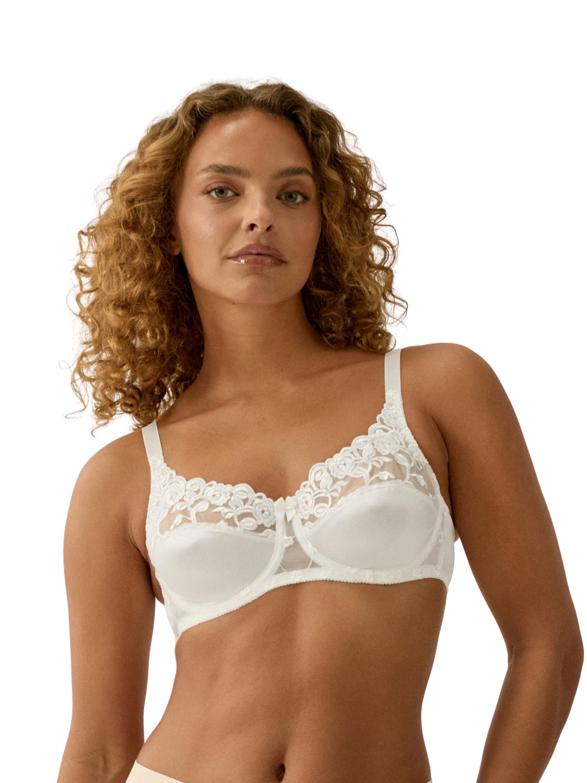 Naturana Women's Underwired Full Cup Everyday Bra 87543, Off-White (Ivory), 40C