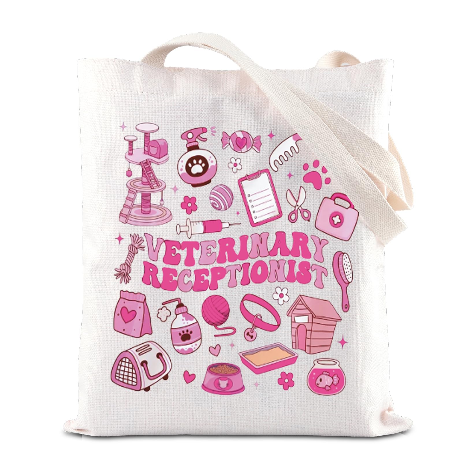 FOTAP Veterinarian Gift Veterinary Receptionist Tote Bag Vet Tech Handbag Gift for Receptionist Vet Tech Week Gift