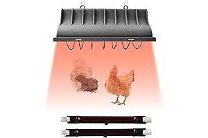 JUSONEY Heating Lamps for Chicks - Advanced Brooder Heater with Adjustable Heat...