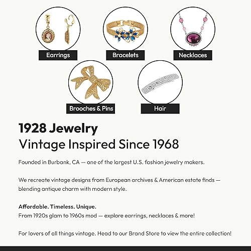 Miniatura 3 de Aretes de cristal con forma de gota de 1928 Jewelry