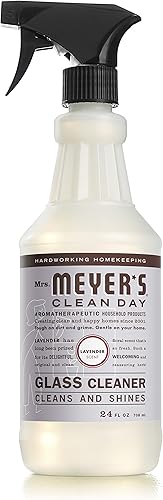 Miniatura 7 de MRS. MEYER'S CLEAN DAY Limpiador de espejos y ventanas, ideal para superficies de vidrio en interiores y exteriores, verbena de limón, 24 onzas