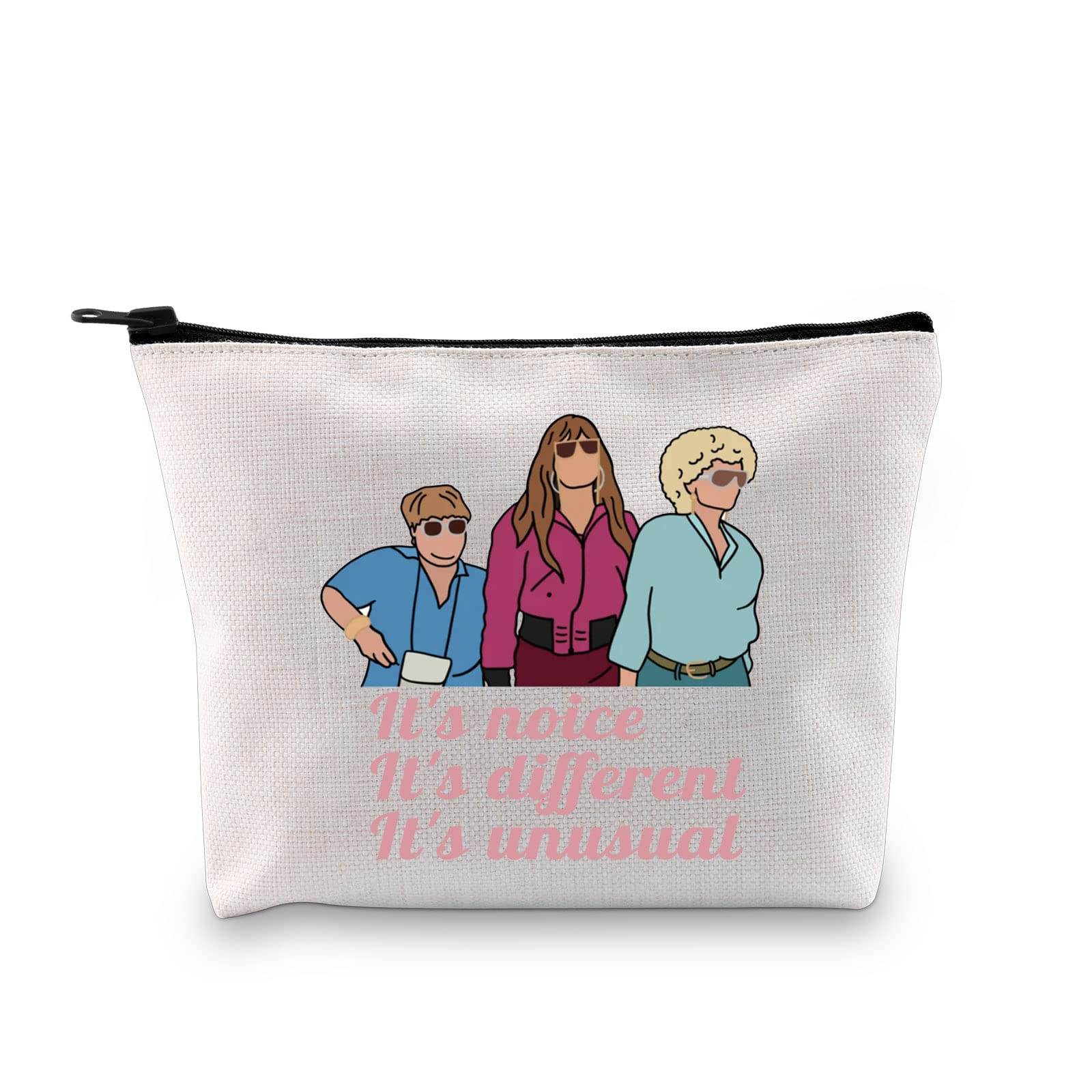 Aussie TV Inspired Zipper Pouch It’s Noice It’s Different It’s Unusual Kath Day Knight Makeup Bag for TV Comedy Fans (It’s Unusual Bag EU)
