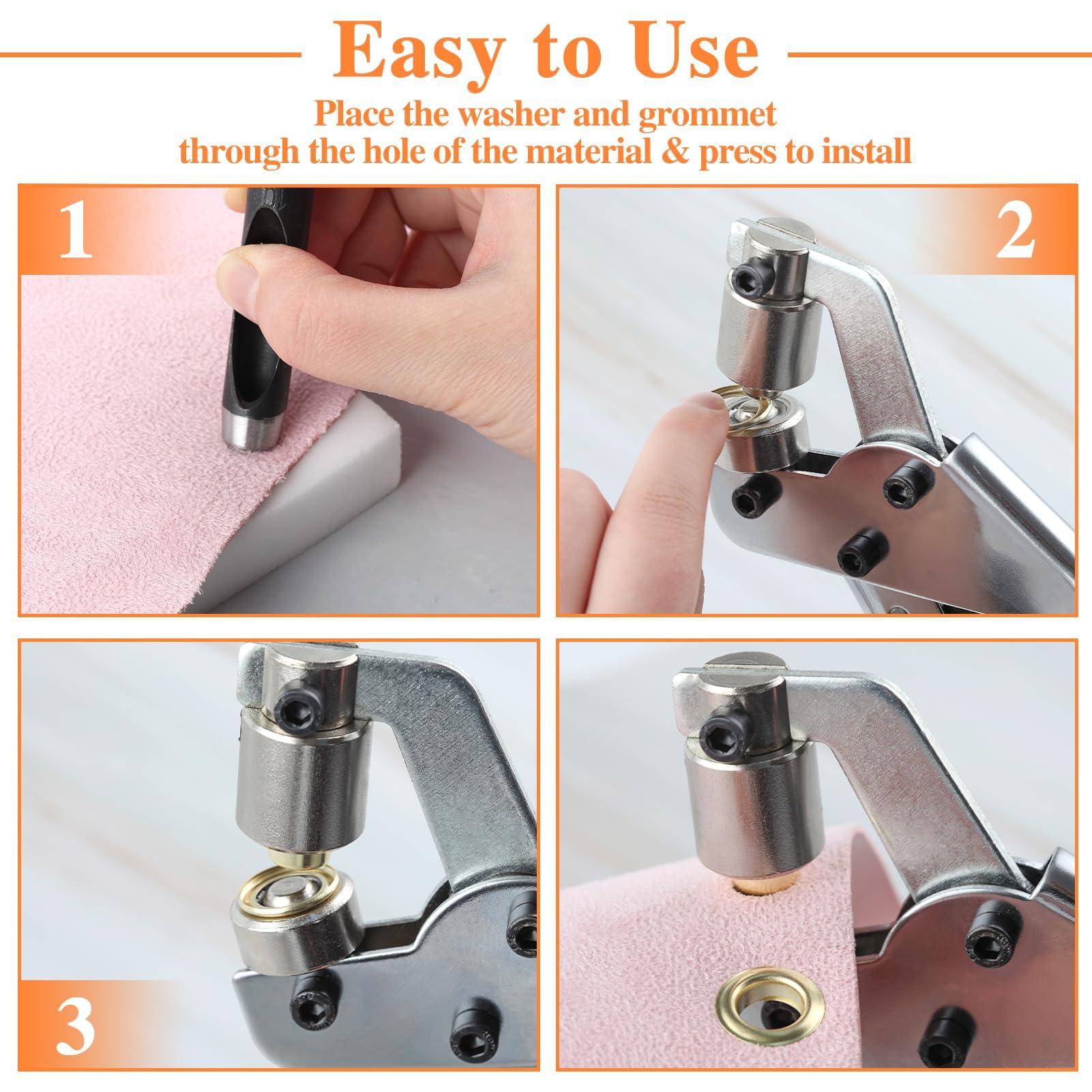 Amazon.co.jp: LEONTOOL ハトメパンチセット グロメットツールキット