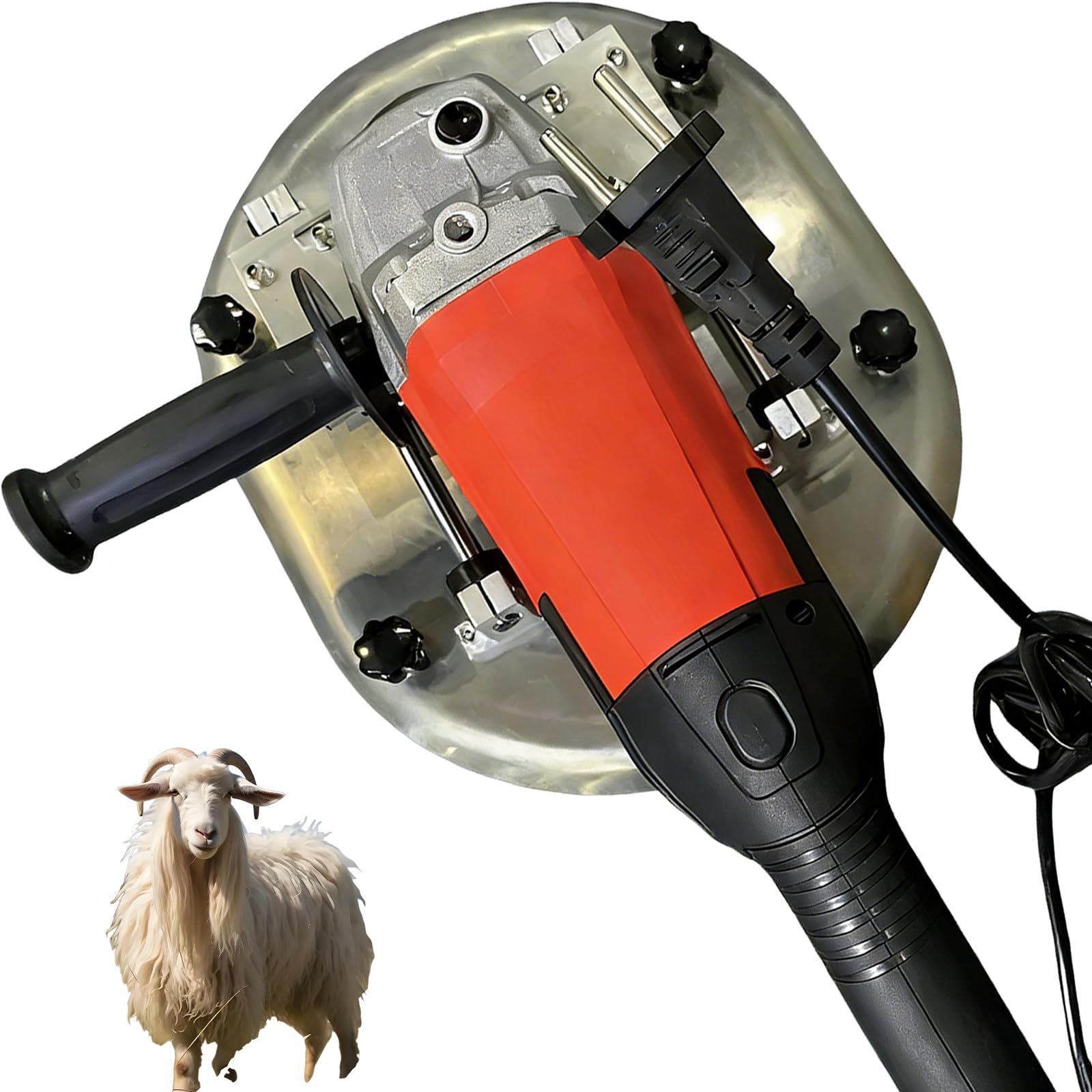 Tagliatrice per Corno Senza Sangue Resistente, Dehorner Elettrico per Bovini Adulti, Foro per Corna 3,35",Rapido E Preciso, per Agricoltori E Veterinari Red-100