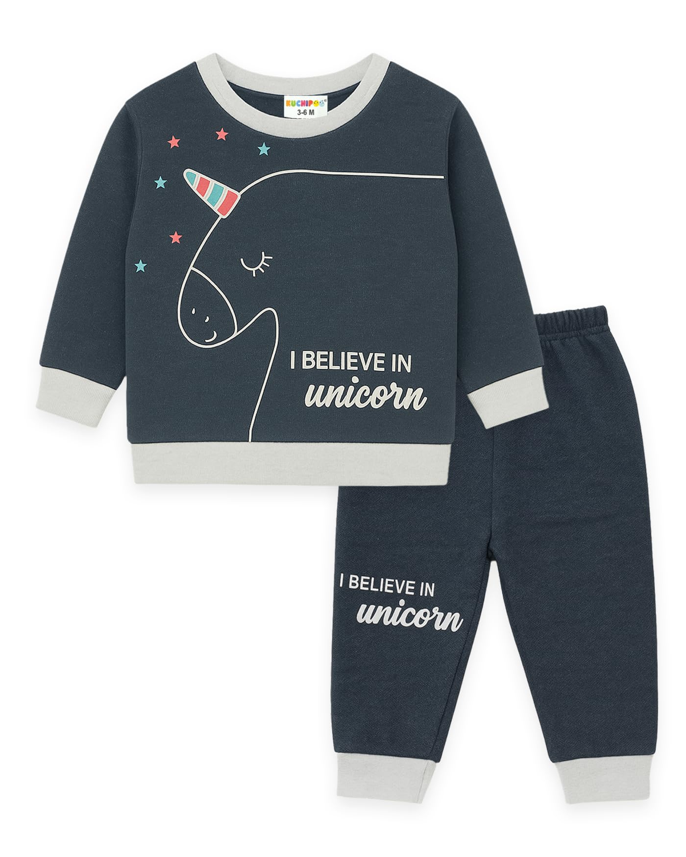 Kuchipoo Regular Fit Cotton T-Shirt and Trackpant Set