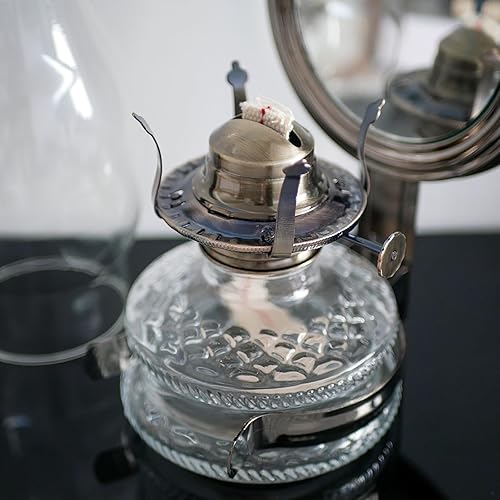 Miniatura 2 de 2 piezas de quemador de lámpara de aceite tamaño #2 chapado en bronce para lámparas antiguas de repuesto de lámparas de queroseno con collar Bronce