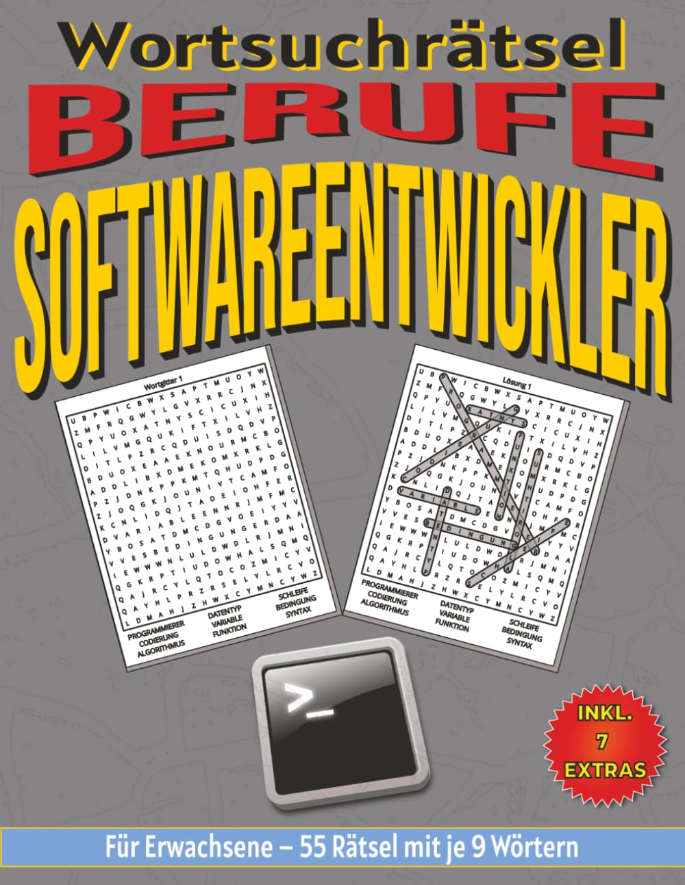 Softwareentwickler – Wortsuchrätsel: Bildschirmfreier Rätselspaß für Geist, Konzentration und Entspannung (Wortsuchrätsel – Berufe)