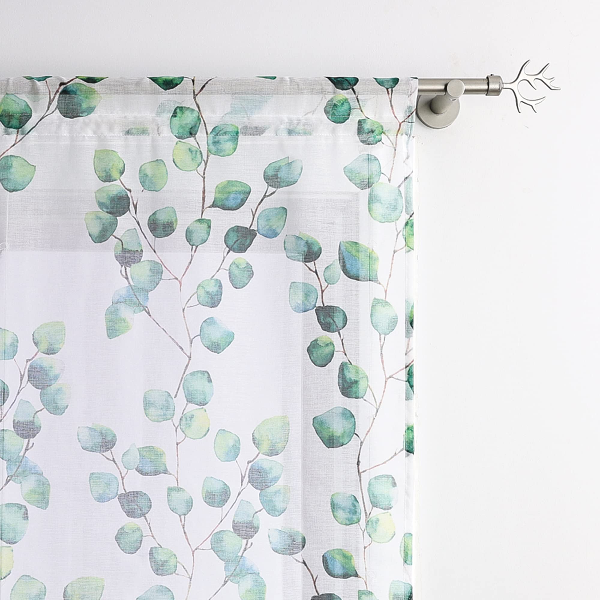 Joyswahl Raffrollo "Rabia" - Grüne Blätter Design Ohne Bohren