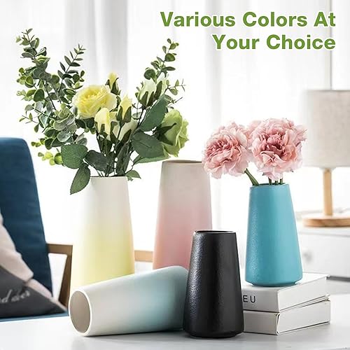 Miniatura 6 de Jarrón de cerámica (pequeño, azul)